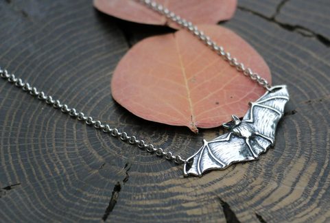 NOCTOR - CHAUVE-SOURIS, COLLIER, ARGENT