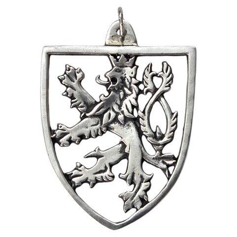 CZECH LION, PENDANT, SILVER 925/1000