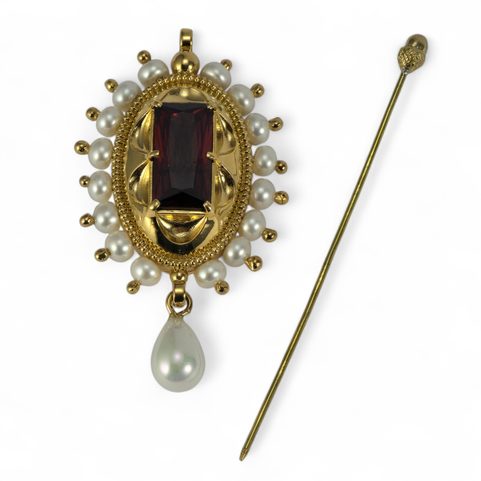MEDIEVAL BROOCH, BURGUNDY, 15TH CENTURY