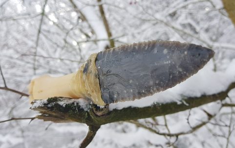 PALEOLITH, FLINT KNIFE - REPLICA
