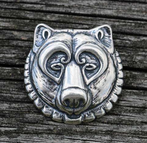 PENDENTIF OURS, D'ARGENT