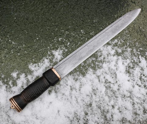NEVIS, SCHOTTISCHES MESSER, DIRK, DAMASZENERSTAHL