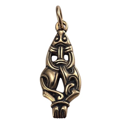 MARTEN, VIKING PENDANT IN BORRE STYLE, BRONZE