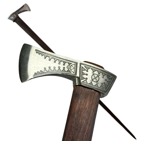 CARPATHIA TRADITIONAL SHEPHERD'S AXE FROM CARPATHIANS - ETCHED
