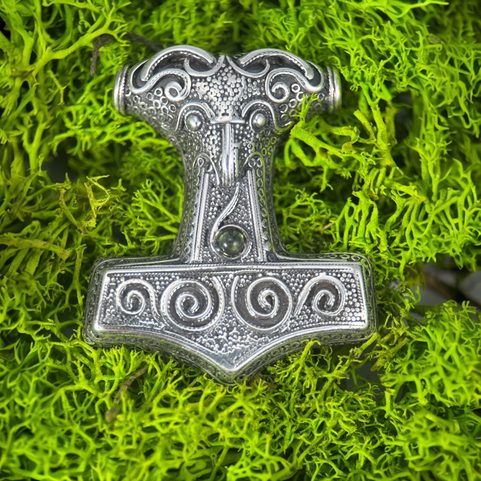 RAVEN THOR HAMMER, SCANIA, PENDANT, SILVER 925, 17 G.