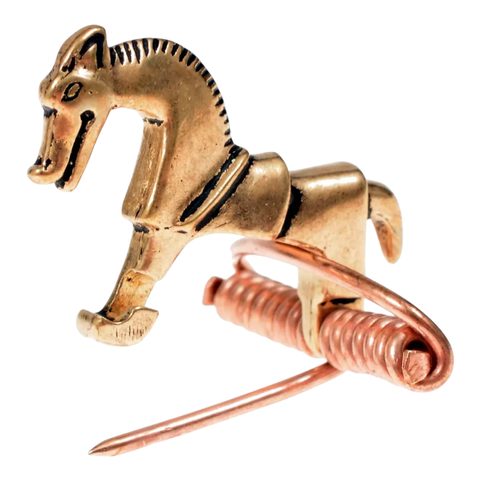 CELTIC BROOCH - HORSE, BRONZE