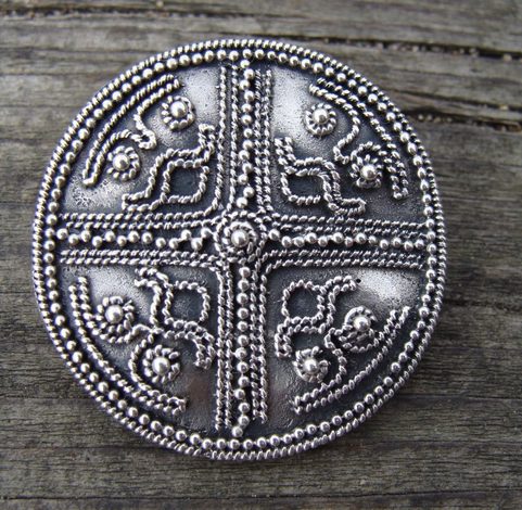 SILVER BIRKA BROOCH, IX CENTURY