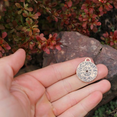 MONEY AMULET, BRONZE PENDANT