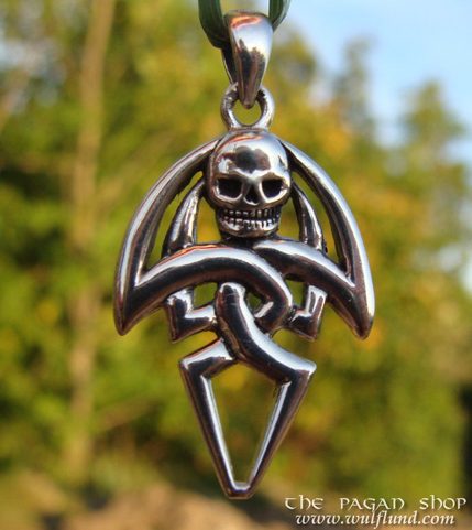 TRIBAL SKULL PENDANT, SILVER 925