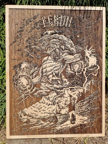 PERUN WANDDEKORATION, HOLZ