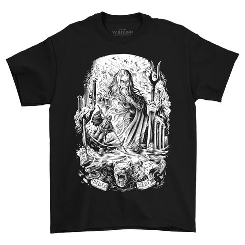 HADES, GREEK MYTHOLOGY COLLECTION, MEN'S T-SHIRT B&W