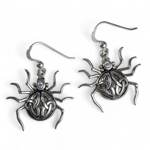 SPIDER SILVER EARRINGS