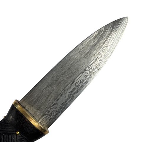 SGIAN DUBH, SCHOTTISCHES MESSER - DAMASZENERSTAHL