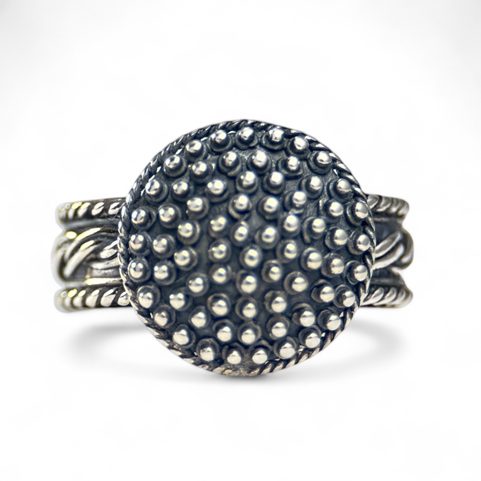 BAGUE VIKING ET SLAVE EN ARGENT