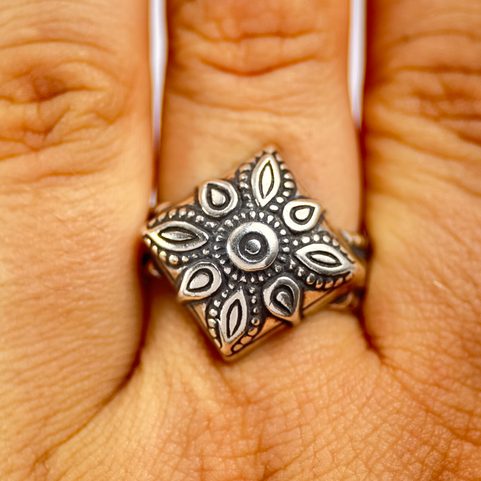 MEDIEVAL RING, 12TH CENTURY, SILVER 925 13G