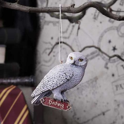 HARRY POTTER HEDWIG'S REST HANGING ORNAMENT 9CM