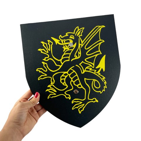 SHIELD, SMALL, CHILDREN - DRAGON