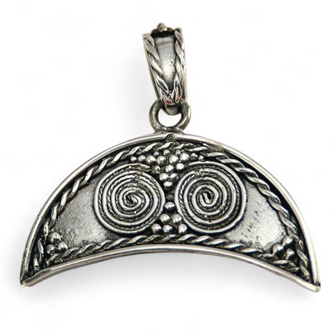 LUNA, DARK AGE STERLING SILVER PENDANT OF FERTILITY