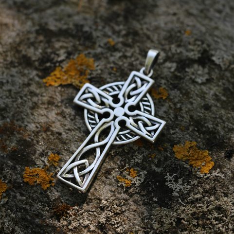 KELTISCHES KREUZ, ANHÄNGER SILBER 925