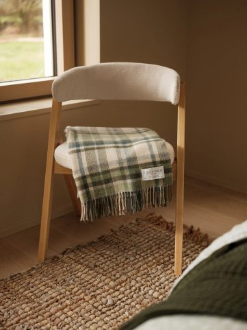 IRISH WOOL BLANKET, LAMB FOXFORD SLIEVEBOY