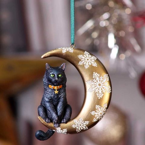 ORNEMENT SUSPENDU CHAT DE LUNE