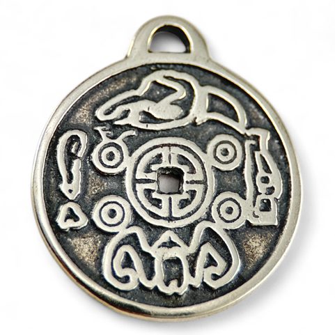 AMULET WEALTH BUDDHIST FENG SHUI, SILVER 925/1000