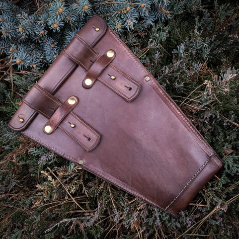 LEDER GÜRTEL CASE FÜR 3 WURFMESSER