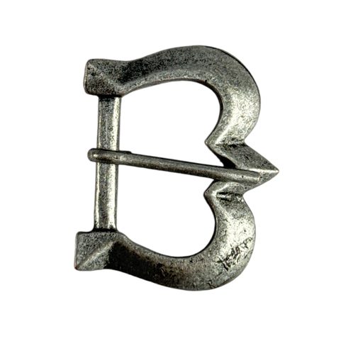 HISTORISCHE GÜRTELSCHNALLE MITTELALTERLICH, ZINK
