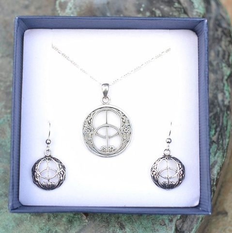 CHALICE WELL, SET DE BIJOUX, ARGENT STERLING