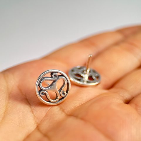 KELTISCHER TRISKEL, GURTNIETE, SILBER