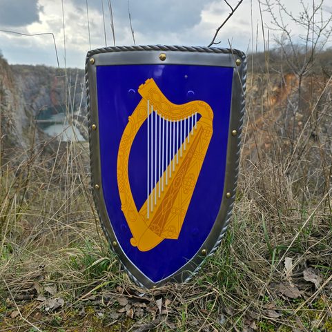 IRLAND, MITTELALTER SCHILD - METALL, HANDGEFERTIGT
