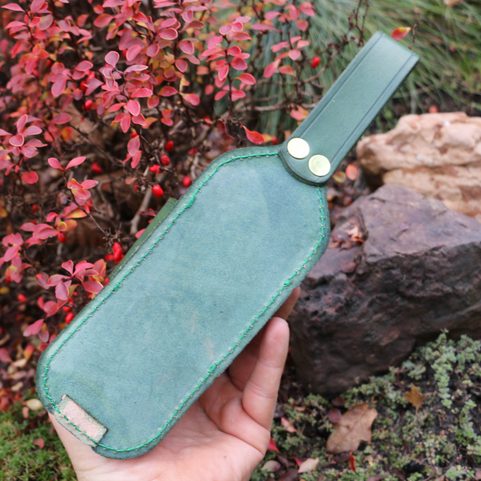 FISH LEATHER BEER HOLSTER - GIFT FOR FISHERMEN