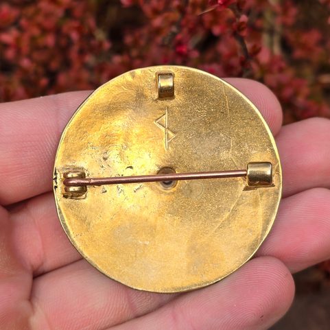 BROCHE CELTIQUE, AUVERS-SUR-OISE, BRONZE