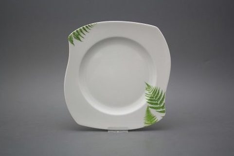 FERN, DESSERT PLATE, 25.5 CM, BOHEMIAN PORCELAIN