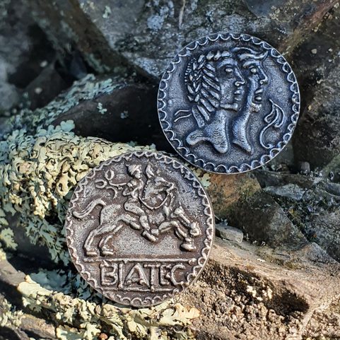 BIATEC, CELTIC TETRADRACHM COIN