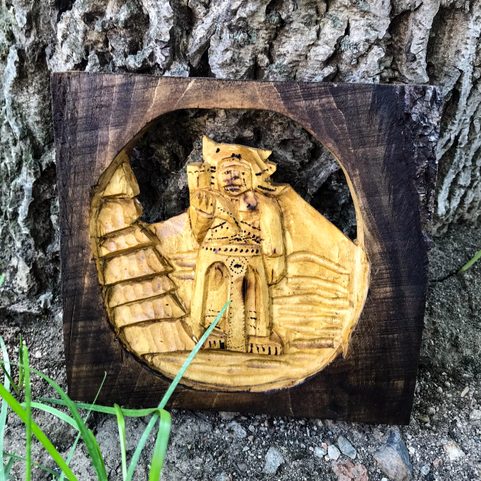 RADEGAST, WOODCARVED SLAVIC GOD
