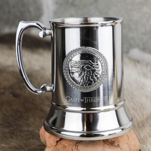 GAME OF THRONES STAINLESS STEEL STEIN STARK