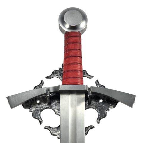 PORTE-ÉPÉE DE LUXE POUR LE MUR, FORGÉ