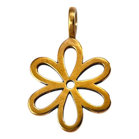 FLOWER, BRONZE PENDANT