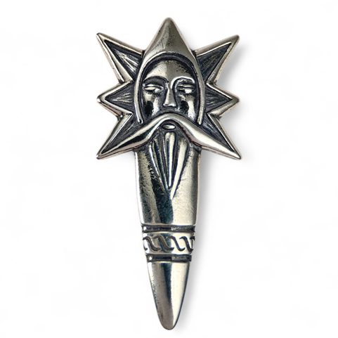 PERUN, SLAVIC THUNDER GOD, PENDANT, SILVER 925
