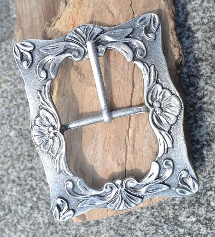 BOUCLE DE CEINTURE RENAISSANCE, COULEUR ARGENT