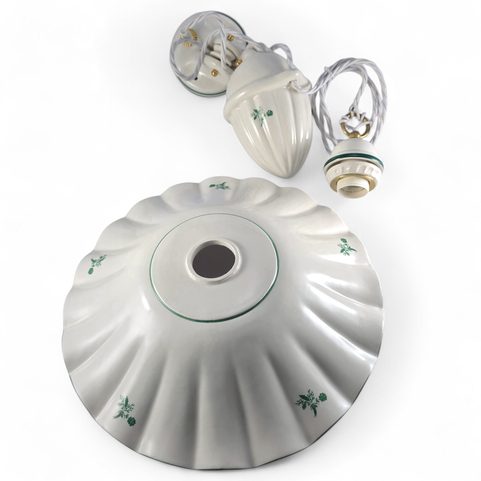 TIROLIA CERAMIC CEILING LAMP WITH WEIGHT 2211-1, GREEN