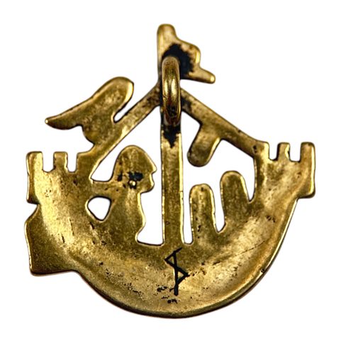 MEDIEVAL PILGRIM PENDANT - PHALLUS AND SHIP, 14TH CENTURY
