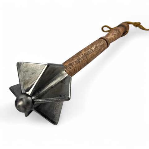 STEEL MACE WITH WOODEN STICK