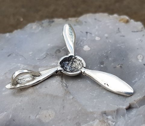 SPITFIRE SUPERMARINE PROPELLER, SILVER PENDANT