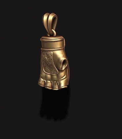 MMA GLOVES, PENDANT BRONZE