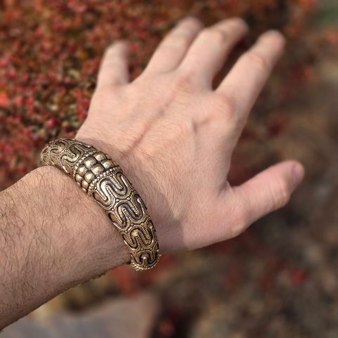 VIKING BRACELET, HORNELUND, SWEDEN, BRONZE