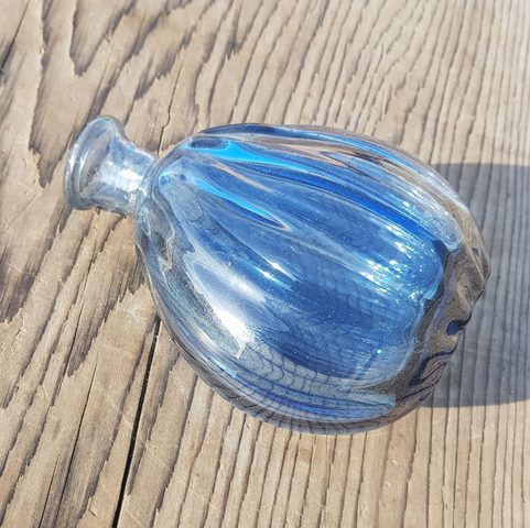 ANTICA BLUE CARAFE - HISTORICAL GLASS