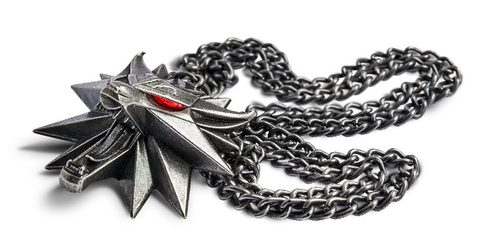 WITCHER TALISMAN WITH RED LED EYES