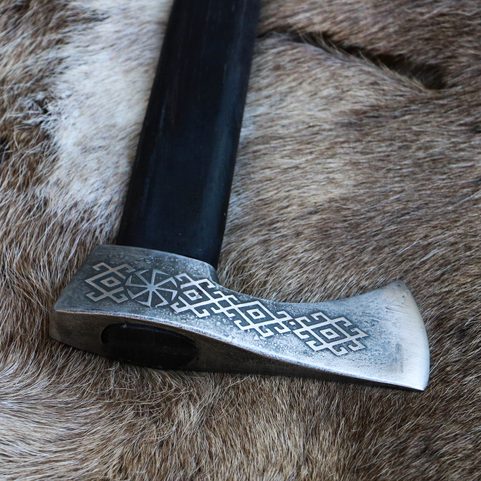 SHEPHERD'S AXE, ETCHED CARPATHIAN AXE